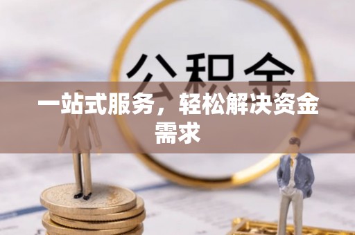 溧水一站式服务，轻松解决资金需求